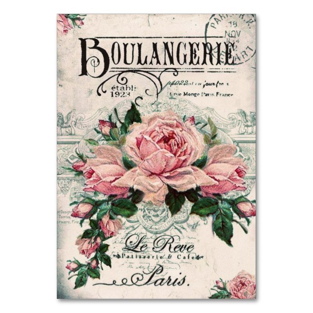 Numéro De Table shabby chic, découpage, victorien, français chic,  (Par défaut)