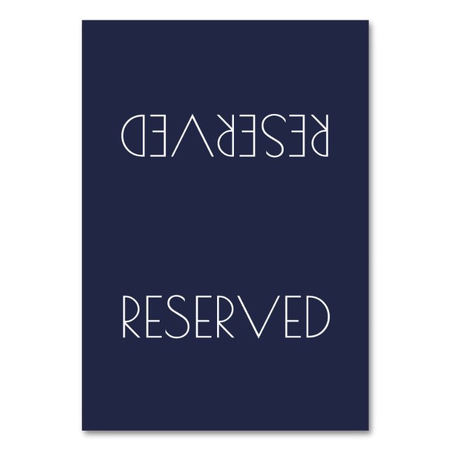 Numéro De Table Signe de siège simple réservé couleur solide (Par défaut)