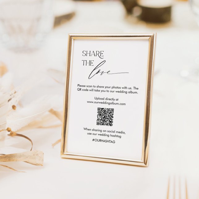 Numéro De Table Signer sur les médias sociaux mariages avec code e (Créateur téléchargé)