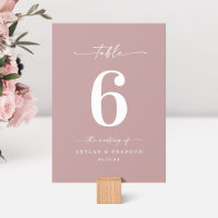 Simple couleur solide Dusty Mauve Mariage rose