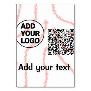 Numéro De Table Simple minimum q r code ajouter le logo code d'ana