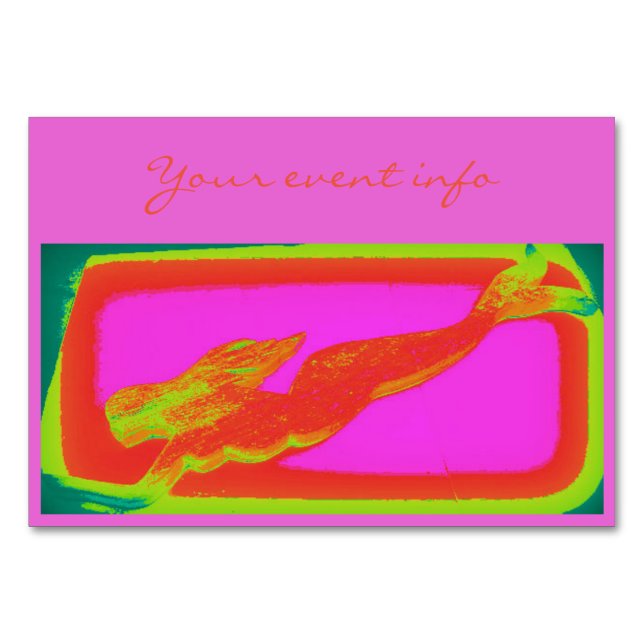 Numéro De Table sirène (Devant)