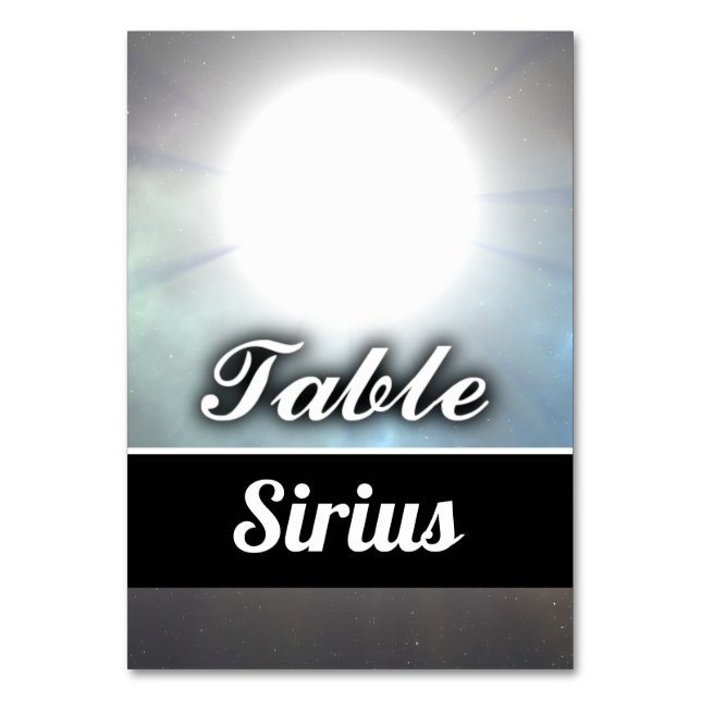 Numéro De Table Sirius (Par défaut)