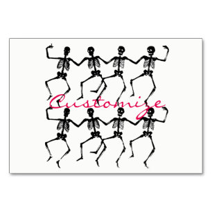 Numéro De Table Skeletons dansants Halloween Thunder_Cove