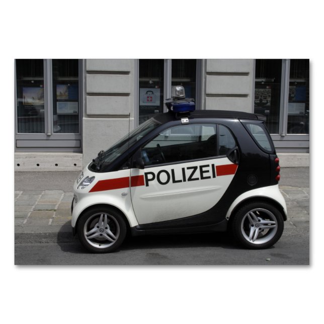 Numéro De Table Smart Police Car Vienne Autriche (Devant)