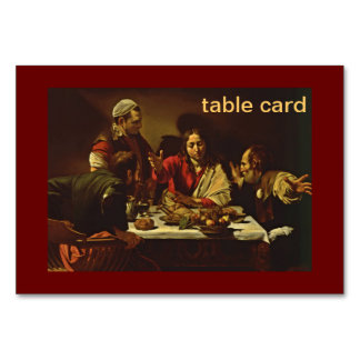 Numéro De Table Souper à Emmaüs avec des amis