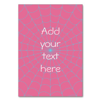 Numéro De Table Spider Web (bleu ciel)