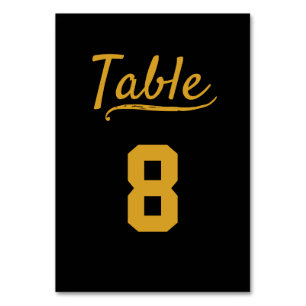 Numéro De Table Sports Pub Grill Bar Restaurant Gold