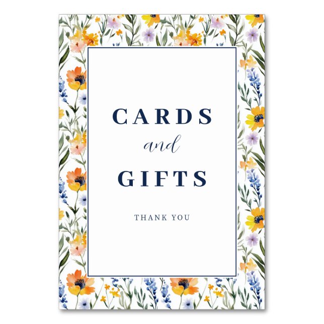 Numéro De Table Spring Floral Wedding (Par défaut)