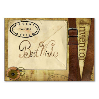 Numéro De Table Steampunk laissez un message pour le couple heureu