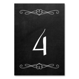 Numéro De Table Style de tableau de bord 3,5 po x 5 po #4