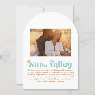 Numéro de table Sun Valley