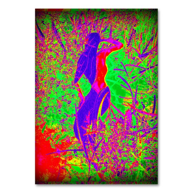 Numéro De Table super style hippie violet sirène (Par défaut)