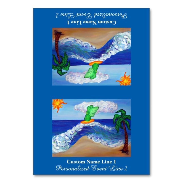 Numéro De Table Surf Raphael Angel Tente de table personnalisée (Par défaut)