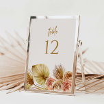 Numéro De Table Symbole Boho Tropical Table Number Wedding Party C<br><div class="desc">Notre panneau de carte de numéro de table comporte des bouquets de fleurs tropicales bohème et des numéros de couleur or lettré à la main pour une façon élégante d'afficher les numéros de table à votre mariage. Cet article fait partie de notre collection Camila mariage C103, s'il vous plaît magasiner...</div>