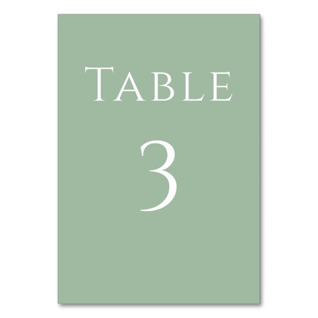 Numéro De Table Symbole de réception de mariage simple et moderne  (Dos)