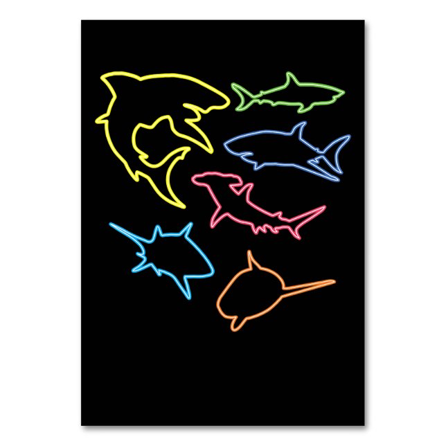 Numéro De Table Symbole de requin - Cadeaux adorés de requins mign (Par défaut)