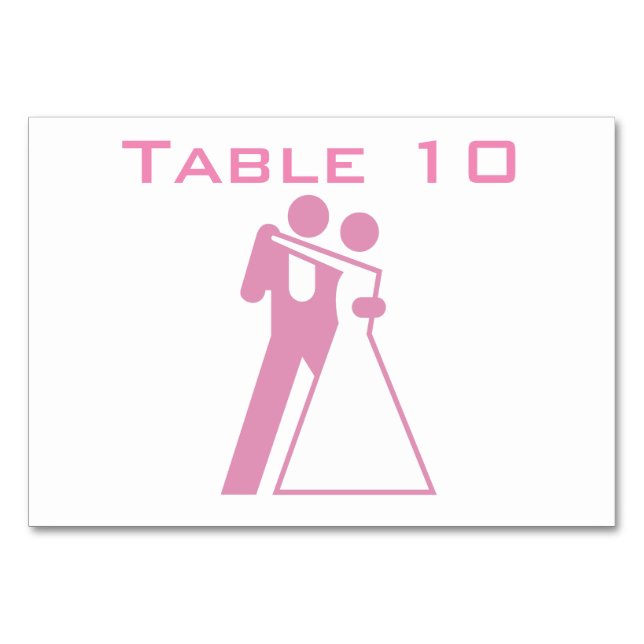 Numéro De Table Symbole international pour la mariée et la chambre (Devant)