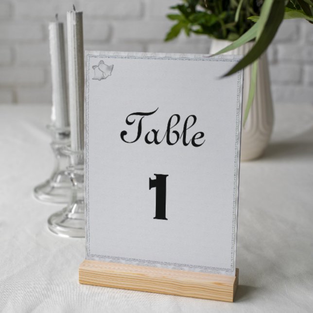 Numéro De Table Symphonie de cloches d'argent Réception de mariage (Créateur téléchargé)