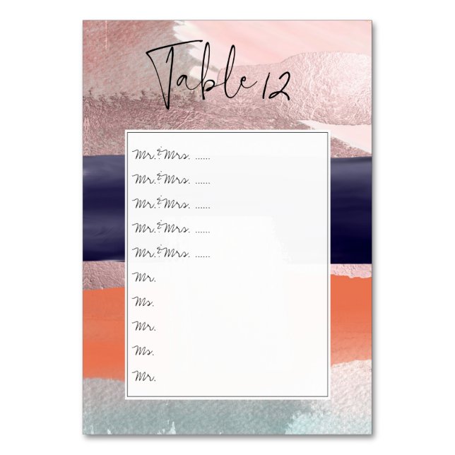 Numéro De Table Table d'art moderne numéros / l'épingler au pannea (Par défaut)