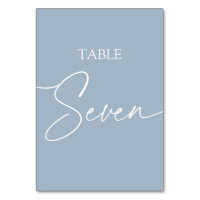 Table élégante minimaliste bleu-duvet sept