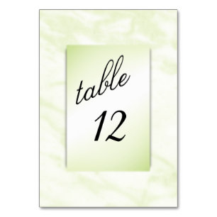 Numéro De Table Table en marbre vert numéroté