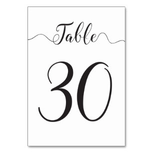 Numéro De Table Tableau 30 sur 30