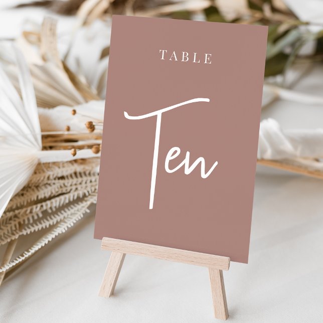Numéro De Table Tableau à main en terre cuite TEN (Créateur téléchargé)