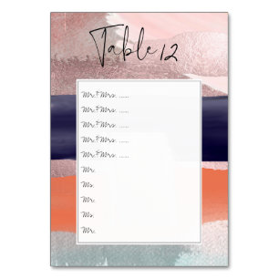 Numéro De Table Tableau d'art moderne Nos / Épingler à la table de