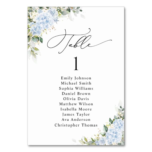 Numéro De Table Tableau de disposition de table de mariage floral  (Par défaut)