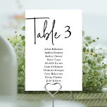 Numéro De Table Tableau de places moderne N, Dîner Mariage<br><div class="desc">Table de table de mariage Dîner Guest Seating Card,  moderne minima thème Personnaliser le texte et / ou retirer et remplir avec votre thème de la fête de mariage.</div>