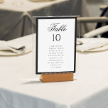 Numéro De Table Tableau de sièges de Mariage noir et blanc classiq<br><div class="desc">Guidez vos invités avec style avec notre Classic Formal Mariage noir & blanc Numéro de tableau de la table. Dotée d'un design noir et blanc intemporel, cette élégante carte numérique de table est parfaite pour un mariage sophistiqué ou à cravate noire. La disposition propre et la typographie raffinée créent un...</div>