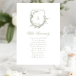Numéro De Table tableau de sièges monogramme à crête florale class<br><div class="desc">Les numéros de table mariage sont pour un mariage classique romantique d'extérieur,  d'inspiration jardin ou tout simplement des fleurs et des botaniques d'amour avec son élément propre et classique de l'élégance design et la typographie de texte de Phrosne Ras Design rendent les détails et les caractéristiques plus attrayants.</div>