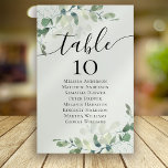 Numéro De Table Tableau Mariage Eucalyptus<br><div class="desc">Cette élégante carte à table d'eucalyptus fait partie d'une suite mariage coordonnée qui est disponible dans notre magasin.</div>