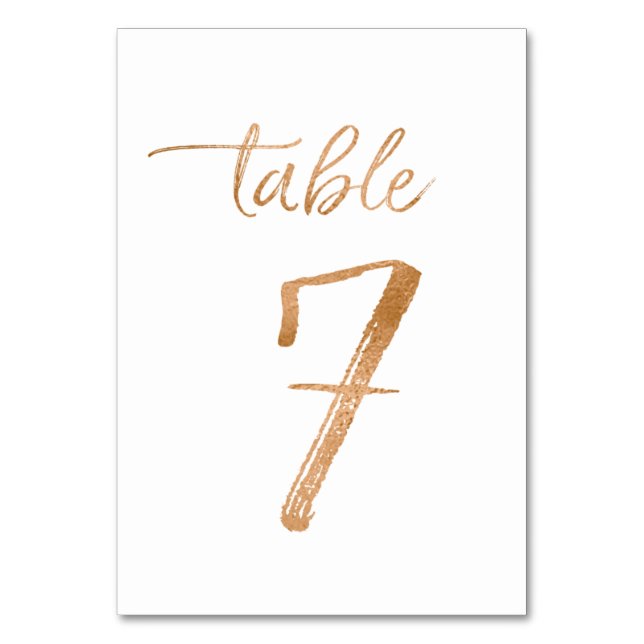 Numéro De Table Tableau no 7 (Par défaut)
