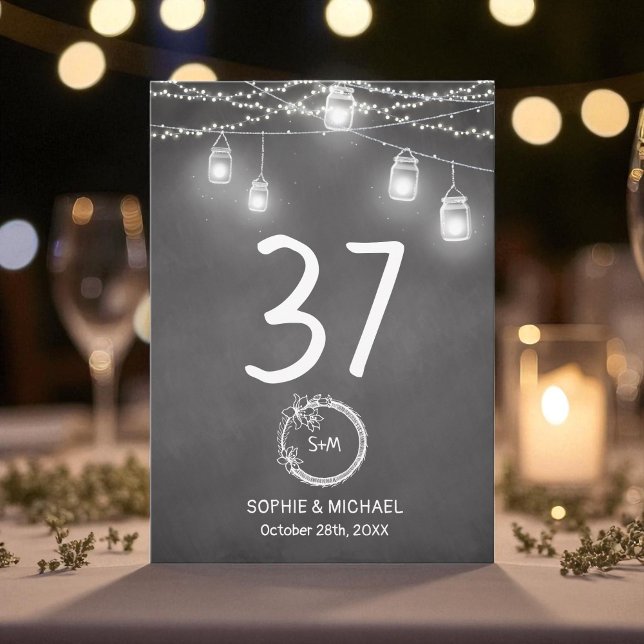 Numéro De Table Tableau noir blanc Mariage (Créateur téléchargé)