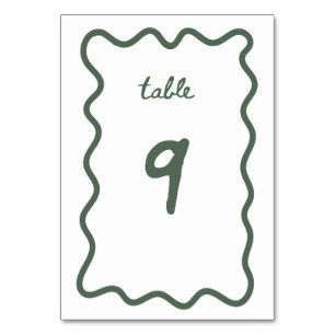 Numéro De Table Tableau numéro 9