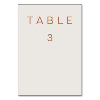 Numéro De Table Tableau numéro trois