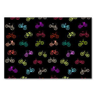 Numéro De Table Tapis de souris papier papier motif à vélo