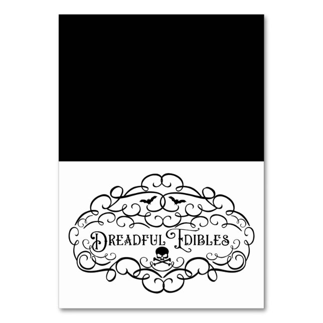 Numéro De Table Tente alimentaire Vintage Halloween (Par défaut)