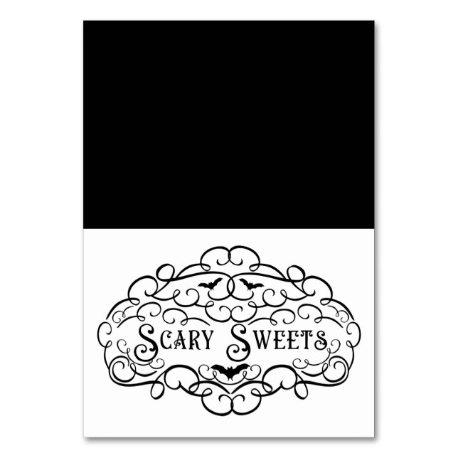 Numéro De Table Tente de nourriture vintage Halloween Sweets effra (Par défaut)