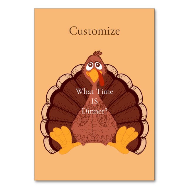 Numéro De Table Thanksgiving Turkey Thunder Cove (Par défaut)