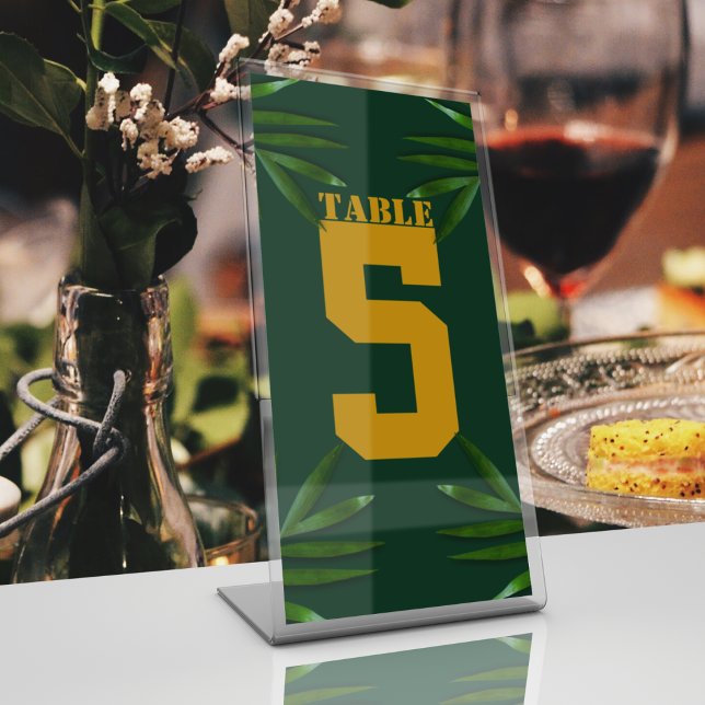 Numéro De Table Thème riche (place these number cards on the table to help your guests)