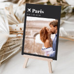 Numéro De Table Thème Voyage mariage Destination Photo & Nom<br><div class="desc">Ajoutez une touche de finition spéciale à vos tables de réception de mariage avec ces cartes de numéro de table photo personnalisées. Nommez chaque table après une destination de voyage mémorable et ajoutez une photo et le nom de la destination à ces cartes de table uniques. Votre photo est alignée...</div>