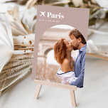 Numéro De Table Thème Voyage mariage Destination Photo & Nom<br><div class="desc">Ajoutez une touche de finition spéciale à vos tables de réception de mariage avec ces cartes de numéro de table photo personnalisées. Nommez chaque table après une destination de voyage mémorable et ajoutez une photo et le nom de la destination à ces cartes de table uniques. Votre photo est alignée...</div>