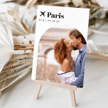 Numéro De Table Thème Voyage mariage Destination Photo & Nom<br><div class="desc">Ajoutez une touche de finition spéciale à vos tables de réception de mariage avec ces cartes de numéro de table photo personnalisées. Nommez chaque table après une destination de voyage mémorable et ajoutez une photo et le nom de la destination à ces cartes de table uniques. Votre photo est alignée...</div>