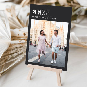 Numéro De Table Thème Voyage mariage Photo & Code d'aéroport