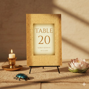 Numéro De Table Thèmes Hiéroglyphiques Anciens Mariage Égyptien