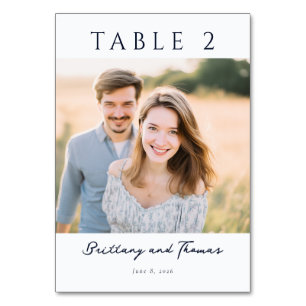 Numéro De Table Ton Terre Joyeuse Photo Décontractée