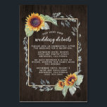 Numéro De Table Tournesol Rustique Mariage d'aquarelle Insérer des<br><div class="desc">Sunflower Rustic Watercolor Mariage Insert Cards - présente un arrière - plan rustique en bois de grange avec des tournesols aquarelles et d'autres éléments floraux sur un cadre d'aquarelle. Consultez la collection complète de correspondances sur cette page pour compléter vos besoins d'événement.</div>
